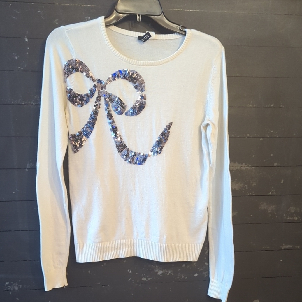 Divided Cream Knit Top
